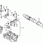 CB750F Camshaft @ camshaft holder