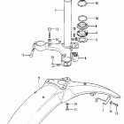 XL100 Steering stem @ front fender k1