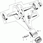 XL70 Коленвал и поршни