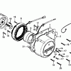 CB750F Alternator @ alternator cover