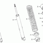 CB200T Задний амортизатор