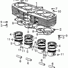 CB550F Cylinder @ piston