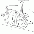 CB360T Коленвал
