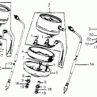 CB750K Speedometer @ tachometer