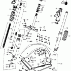 CB550K Steering stem @ front fender