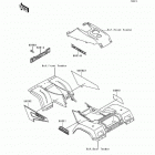 Bayou 400 4X4 (KLF400-B7) Decals(green)(klf400-b7)