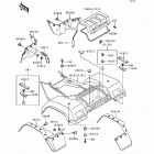 Bayou 400 4X4 (KLF400-B4) Заднее крыло