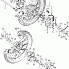 XL175 Front wheel @ rear wheel