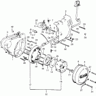 CL360 Left crankcase cover  @ alterator