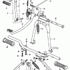 CB125S Main stand @ step bar