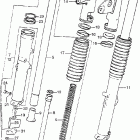 CB750K3 Передняя вилка