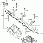 CB750K3 Camshaft @ camshaft holder