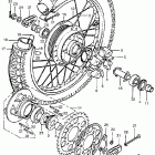 CB750K3 Rear wheel @ driven sprocket