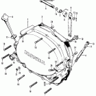 CB125S Right crankcase cover  @ clutch lever