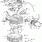 XL350 Cylinder head @ cylinder