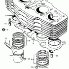 CB750K3 Cylinder @ piston