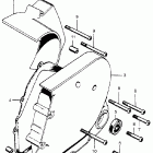 CB750K3 Transmission cover @ rear cover