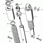 CB750K3 Задний амортизатор
