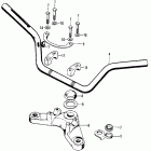 CB125S Handlebar @ fork top bridge