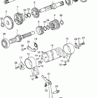 ST90 Transmission @ gearshift drum
