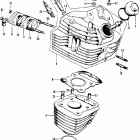 XL100 Cylinder @ cylinder head k-k1