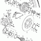 CB125S1 Front wheel @ disc s1-s2