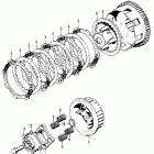 CB125S Сцепление