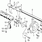 CB750K3 Gearshift fork @ drum