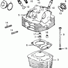 XL125 Cylinder head @ cylinder k-k1