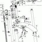 TL125 Front fork @ front fender  @ steering stem k-k1