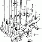 CB450K6 Upper crankcase