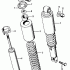 CB350F Задний амортизатор