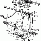 CL450K4 Rear brake rod @ pedal