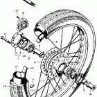 CB450K6 Переднее колесо