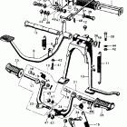 CB450K6 Brake pedal @ main stand  @ step