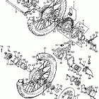CB200 Cb front wheel @ rear wheel