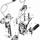 CB450K6 Cam chain @ tensioner  @ guideroller