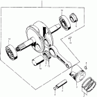CT90K5 Коленвал и поршни