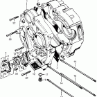 CT90K5 Crankcase @ oil pump
