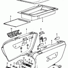 CB350F Side cover @ tool tray