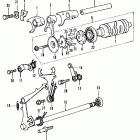 CB350F Вилка переключения передач