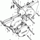 CB450K6 Крышка картера левая