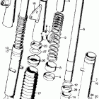 CL125S Передняя вилка