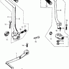 CB450K6 Shift pedal @ kick starter arm