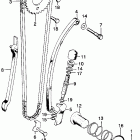 CL125S Cam chain tensioner @ oil filter screen