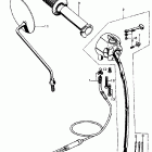 CB450K6 Right handle switch @ right cable