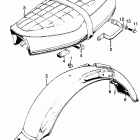 CL125S Seat @ rear fender