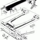 CB350G Drive chain @ case @ rear fork
