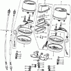 CB350G Headlight @ speedometer  @ tachometer