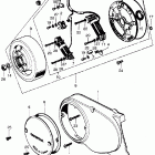 SL70K1 Left crankcase cover  @ alternator k1